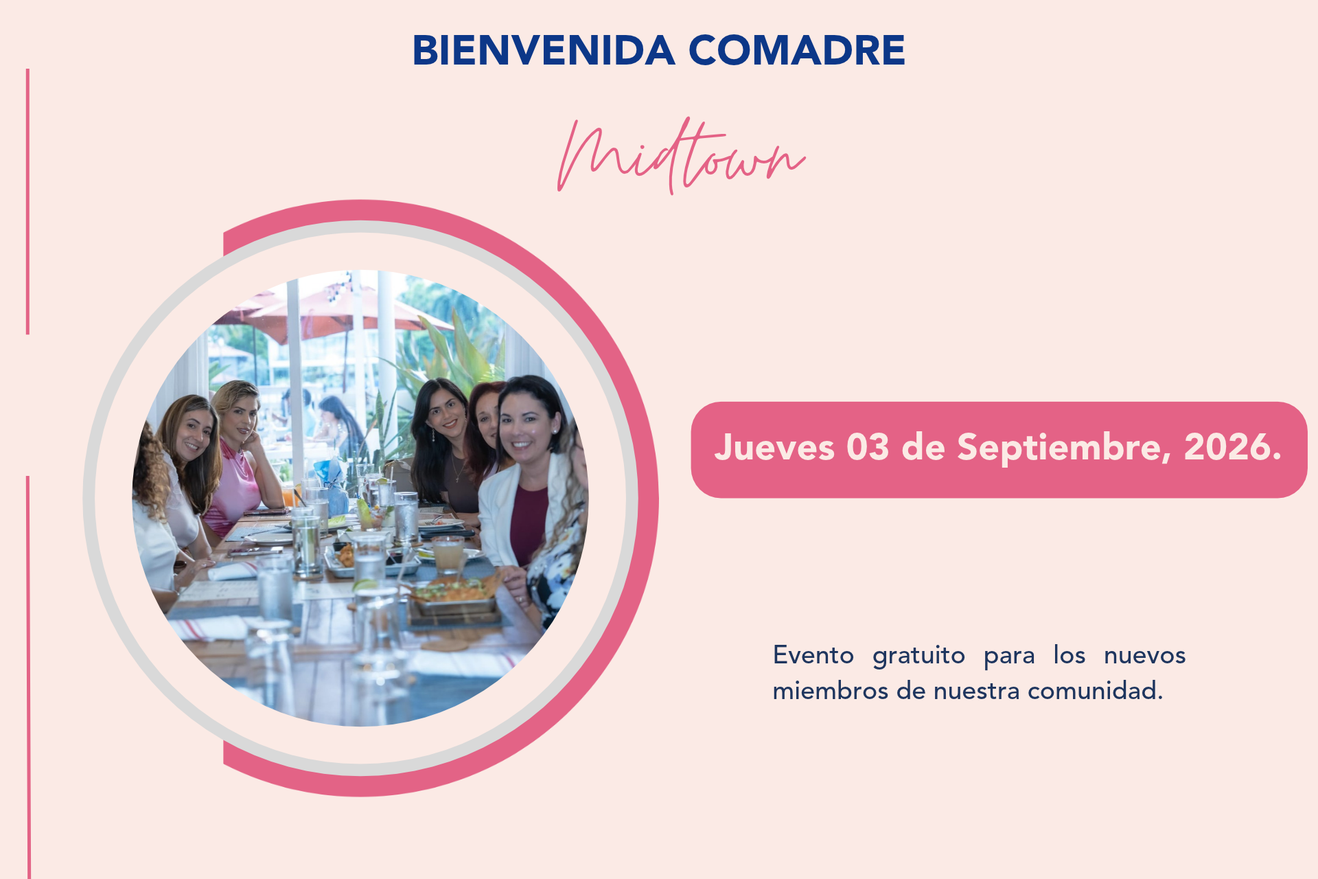 banner Bienvenida comadre midtown