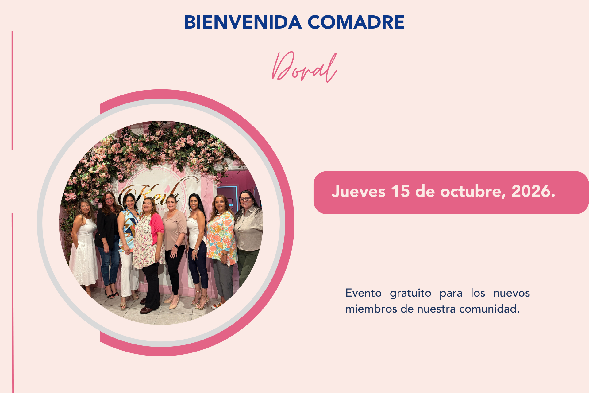 banner Bienvenida comadre doral